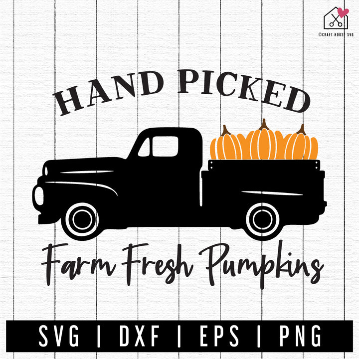 FREE Hand picked farm fresh pumpkins SVG | FB283