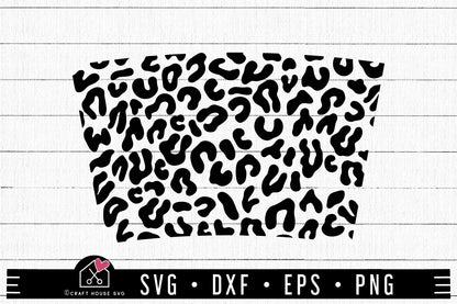 FREE 16oz leopard tumbler wrap SVG | FB289 - Craft House SVG