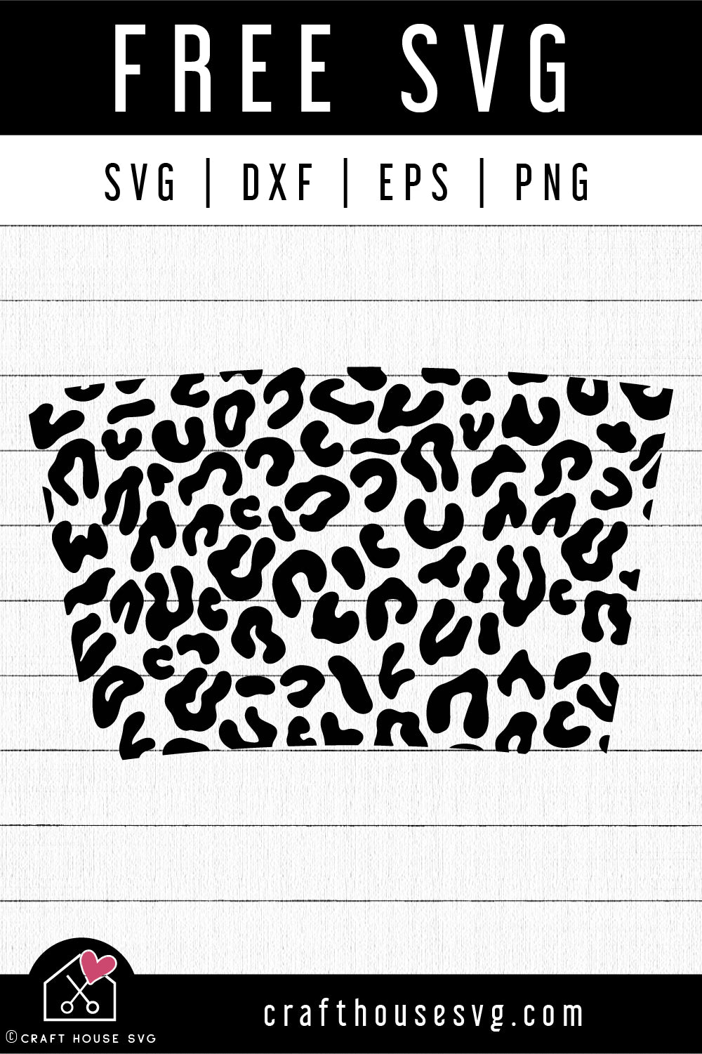 FREE 16oz leopard tumbler wrap SVG | FB289 - Craft House SVG