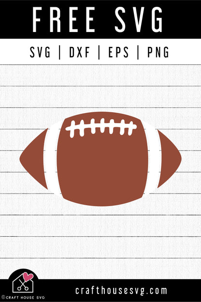 FREE Football SVG | FB291 - Craft House SVG