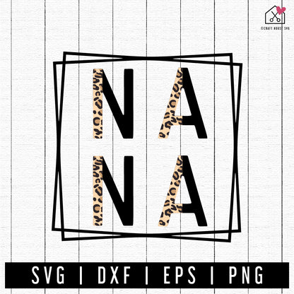 FREE Nana Leopard Print SVG | FB299