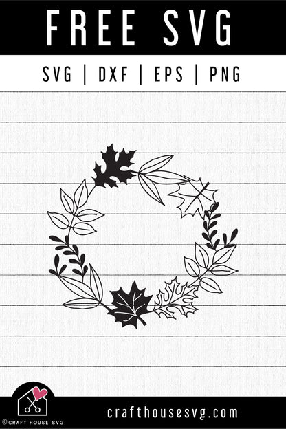 FREE Fall Wreath SVG | FB301