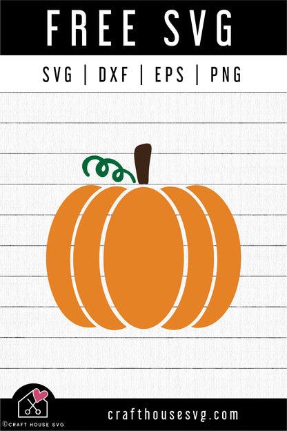 FREE Pumpkin SVG | FB307 - Craft House SVG