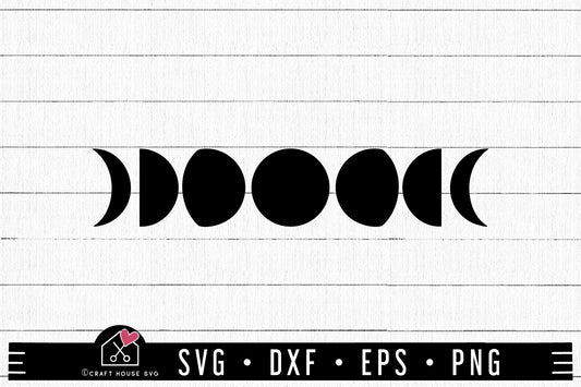 FREE Moon Phases SVG | FB309 - Craft House SVG