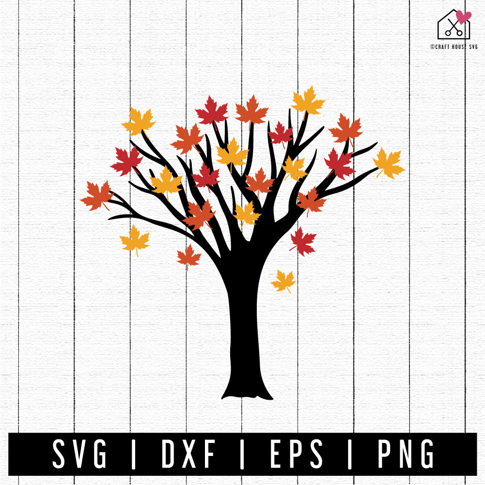 FREE Maple Tree SVG | FB311 - Craft House SVG