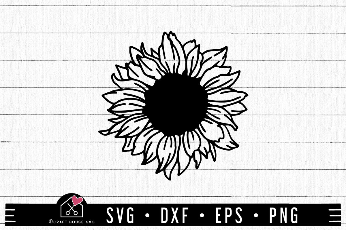 FREE Sunflower SVG - Craft House SVG