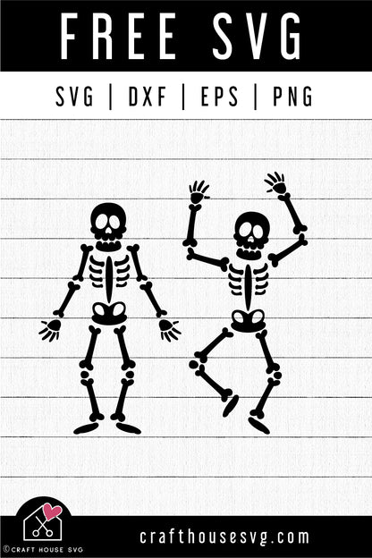 FREE Skeleton SVG Halloween SVG |FB318 - Craft House SVG