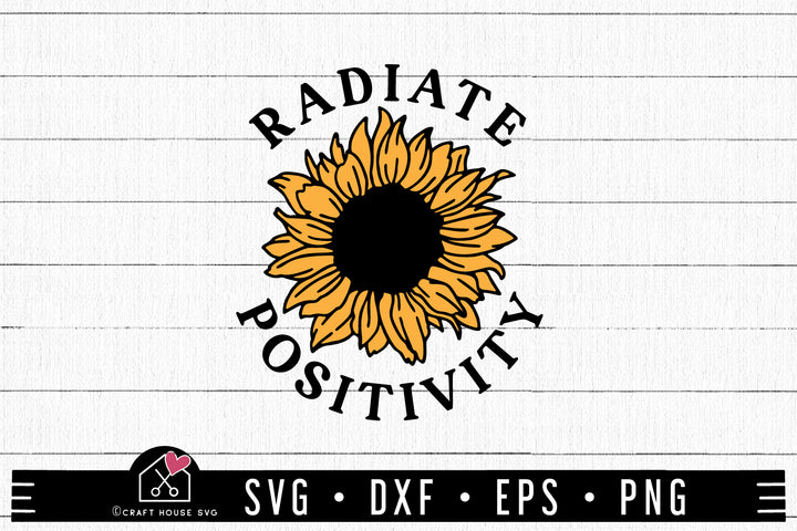 FREE Radiate Positivity SVG | FB323