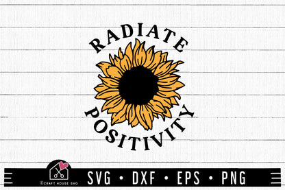 FREE Radiate Positivity SVG | FB323