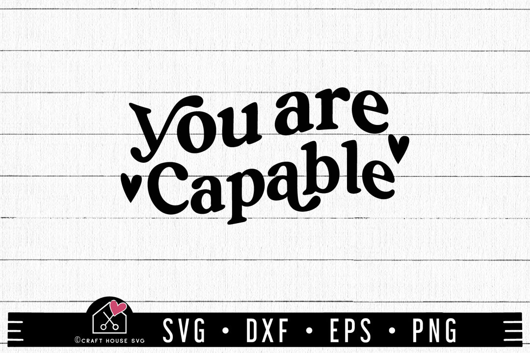 FREE You Are Capable SVG | FB324