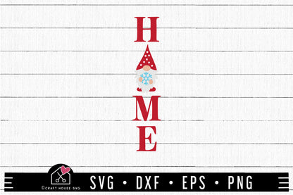 FREE Home Christmas Gnome Sign SVG | FB325 - Craft House SVG