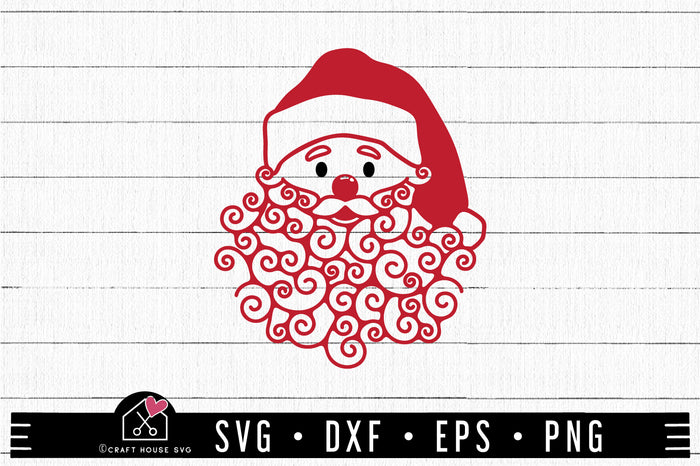 FREE Santa SVG Christmas SVG - Craft House SVG