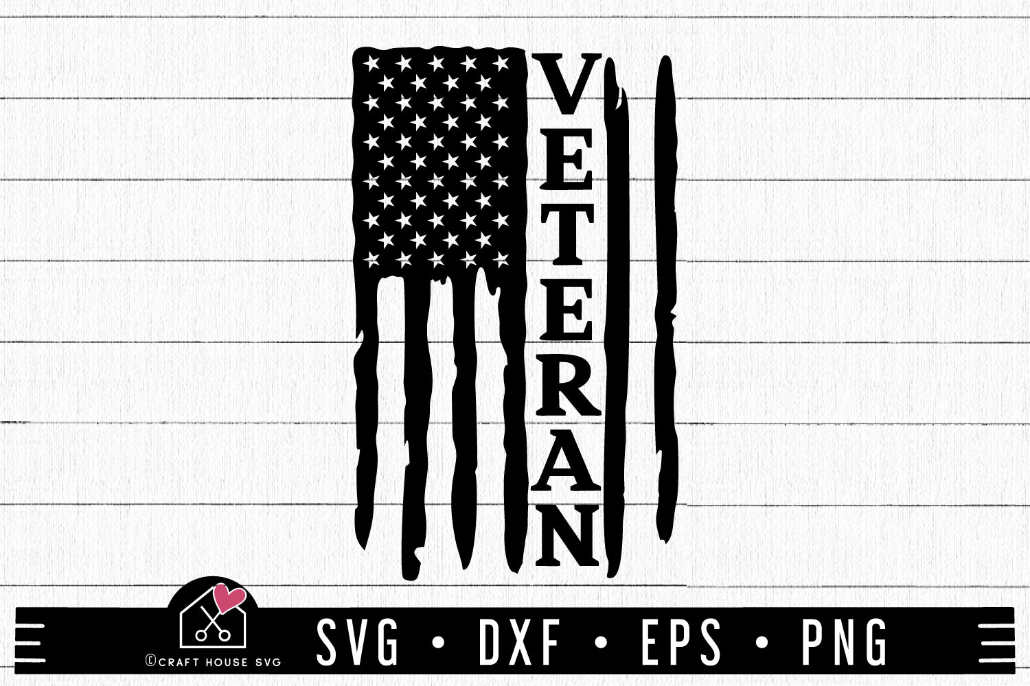 FREE American Flag Veteran SVG Vertical | FB328 - Craft House SVG