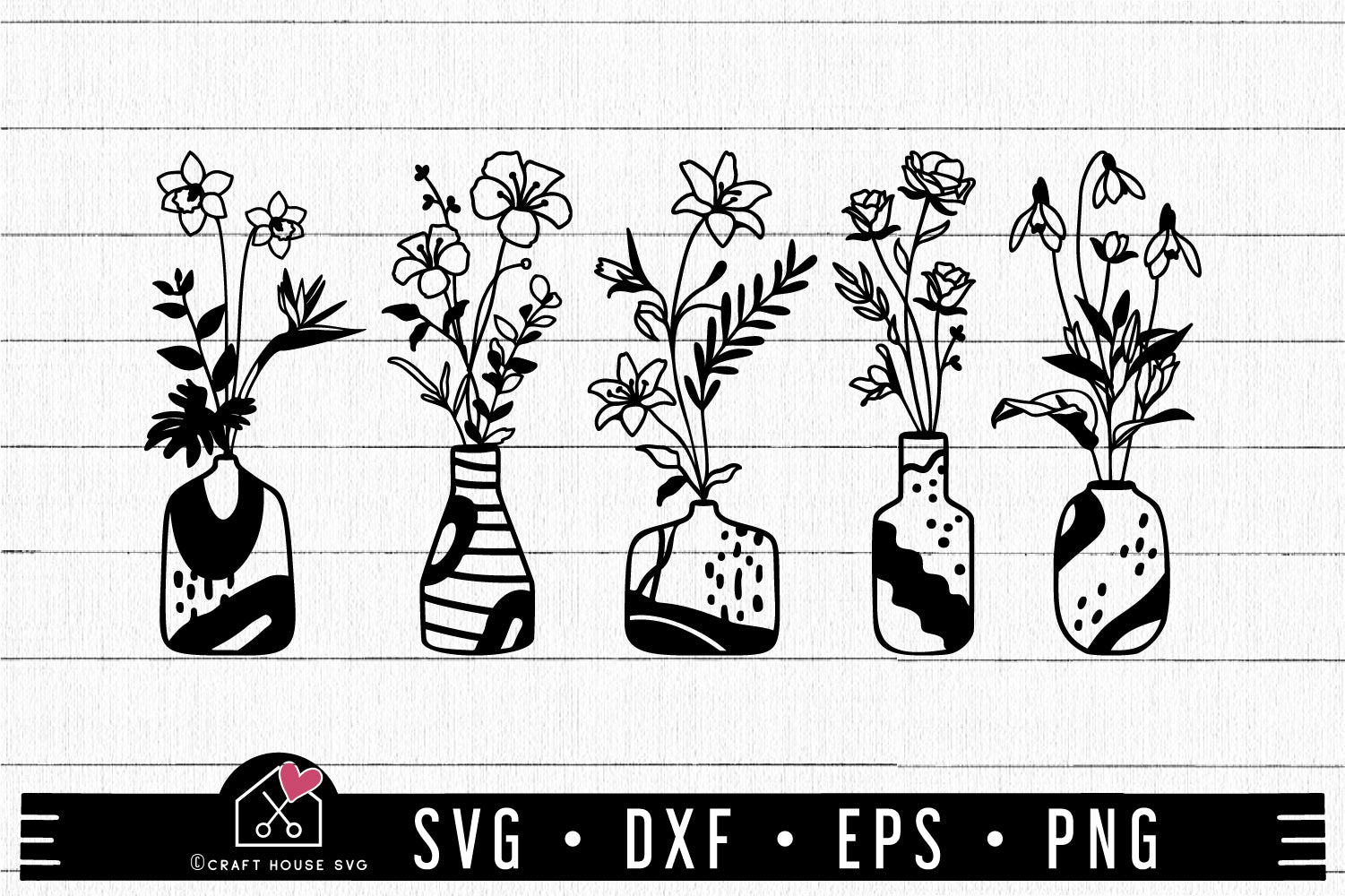 FREE Wildflower Vase SVG | FB333