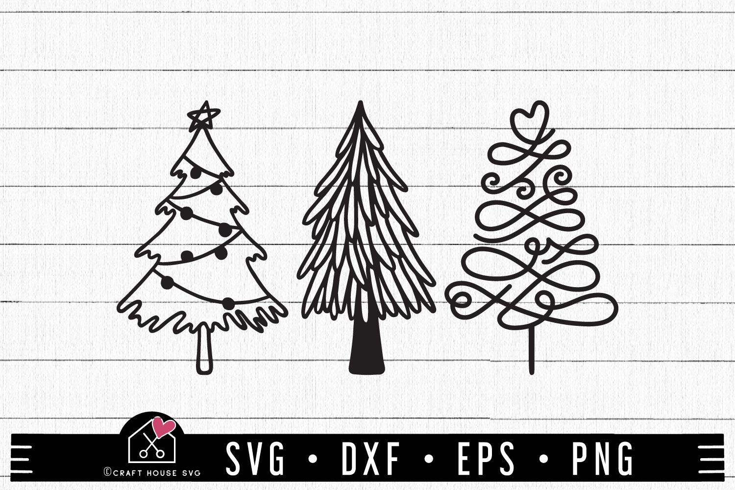 FREE Christmas Tree SVG FB334 - Craft House SVG