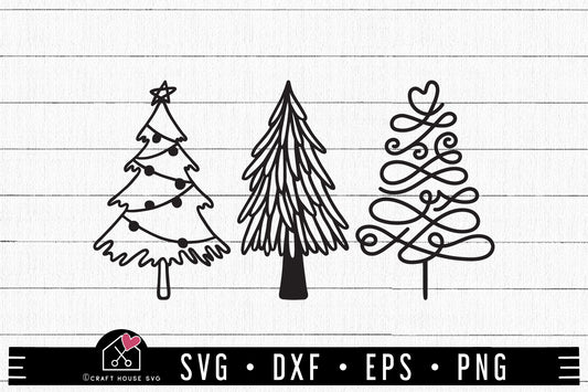 FREE Christmas Tree SVG FB334 - Craft House SVG