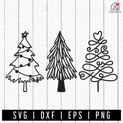 FREE Christmas Tree SVG FB334 - Craft House SVG