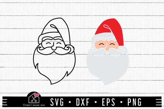 FREE Santa Christmas SVG FB336 - Craft House SVG