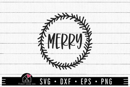 FREE Merry SVG Christmas SVG FB338 - Craft House SVG