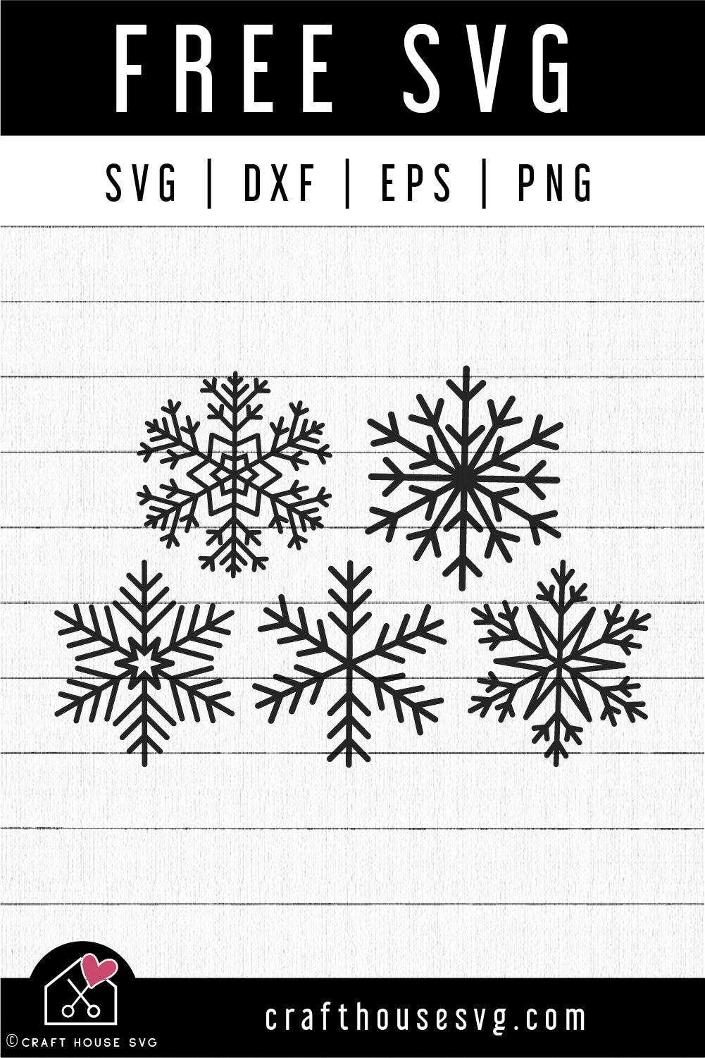FREE Snowflake SVG FB340 - Craft House SVG
