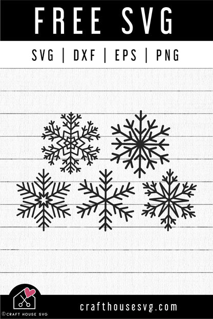 FREE Snowflake SVG FB340 - Craft House SVG