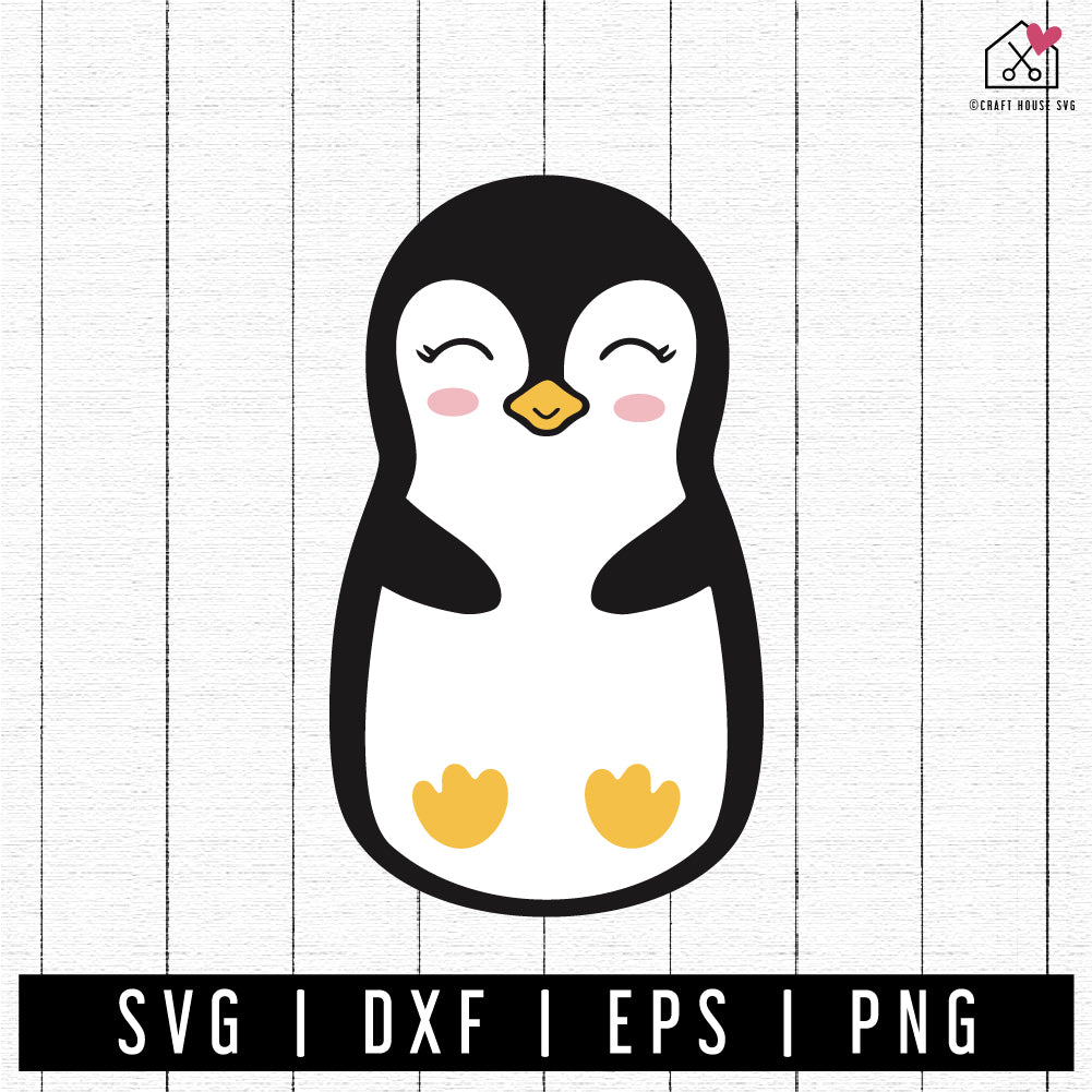 FREE Cute Penguin SVG FB346