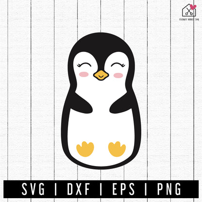FREE Cute Penguin SVG FB346 - Craft House SVG