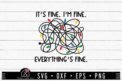 FREE Tangled Christmas Lights SVG | FB353 - Craft House SVG