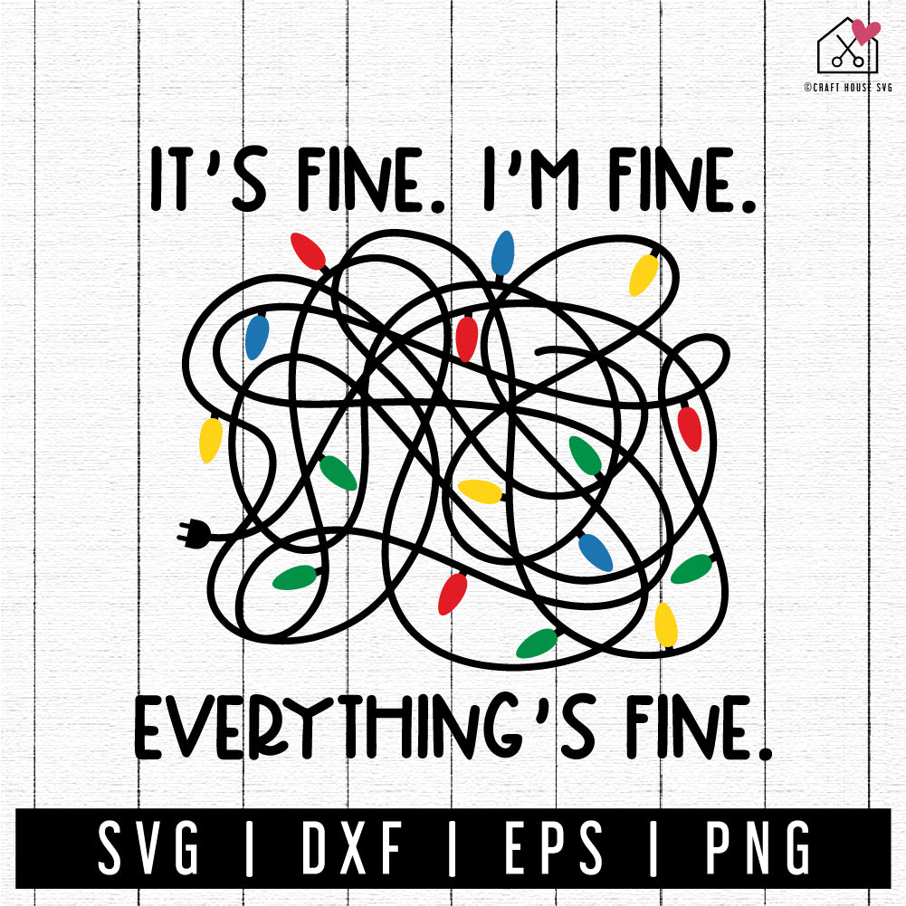 FREE Tangled Christmas Lights SVG | FB353 - Craft House SVG