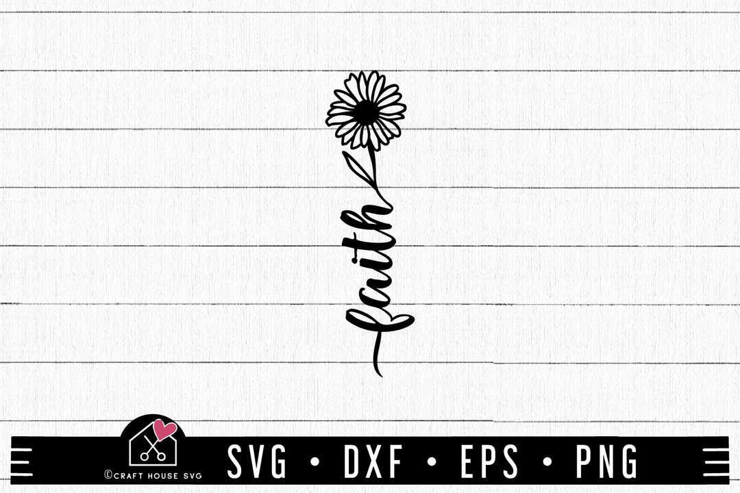 FREE Faith Flower SVGG - Craft House SVG