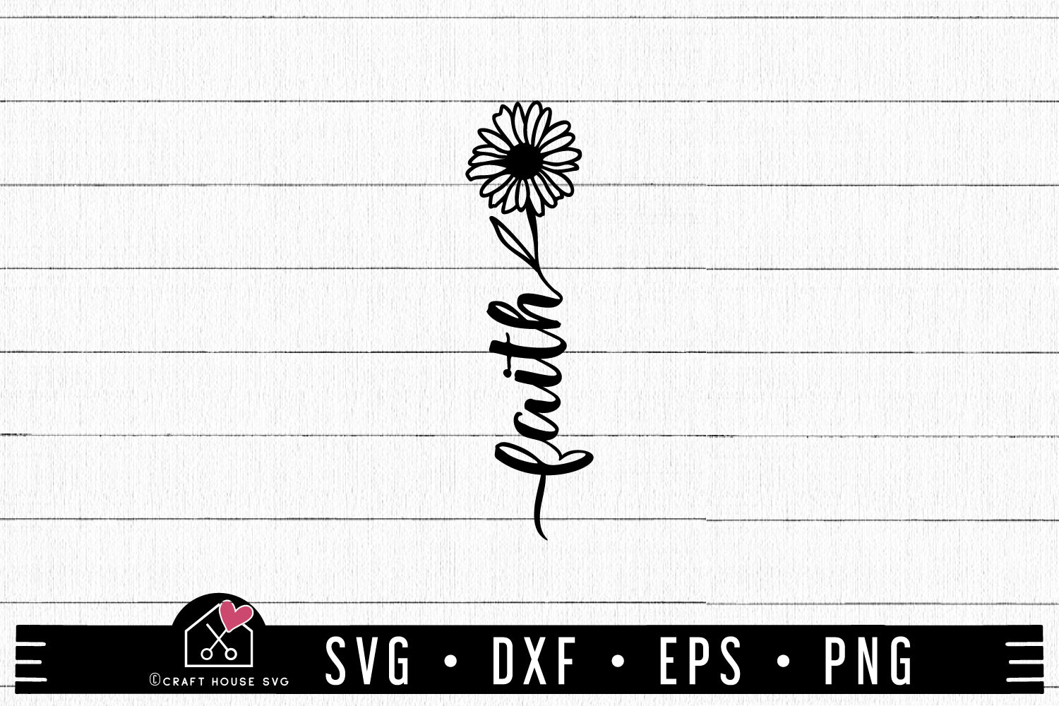 FREE Faith Flower SVG | FB357 - Craft House SVG