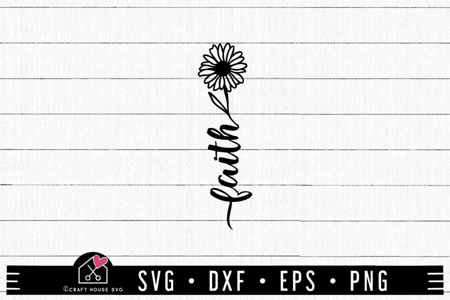 FREE Faith Flower SVG | FB357 - Craft House SVG