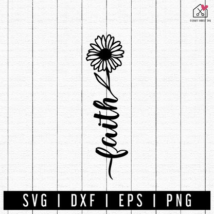FREE Faith Flower SVG | FB357 - Craft House SVG