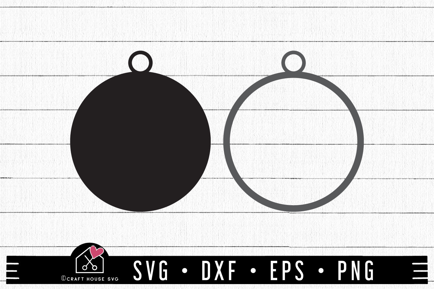 FREE Blank Ornament Template SVG | FB358