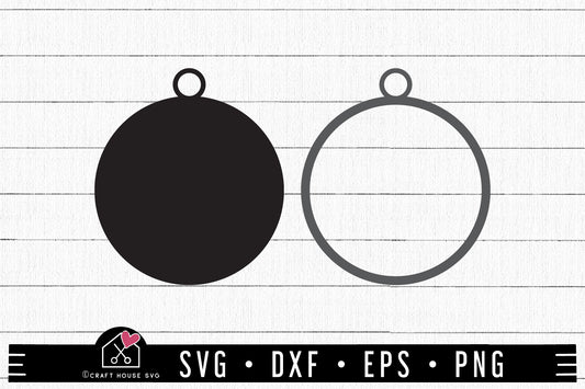 FREE Blank Ornament Template SVG | FB358 - Craft House SVG