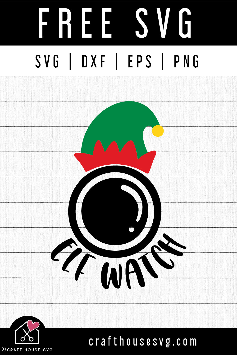 FREE Elf Watch Cam SVG | FB359
