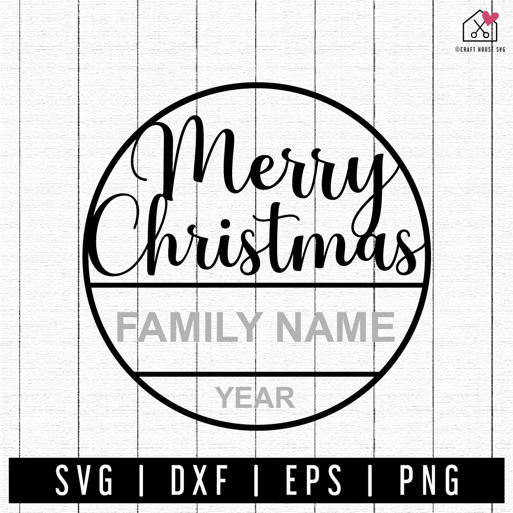 FREE Merry Christmas Ornament SVG | FB360