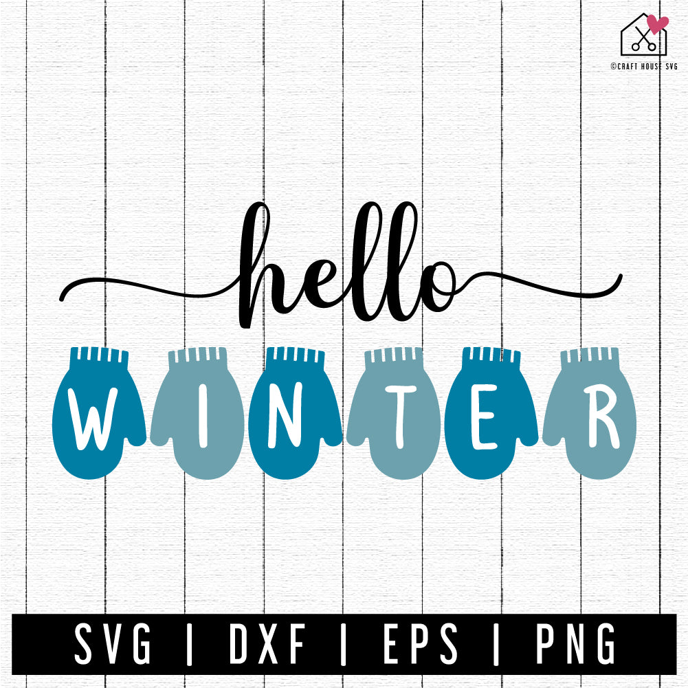 FREE Hello Winter SVG | FB361 - Craft House SVG