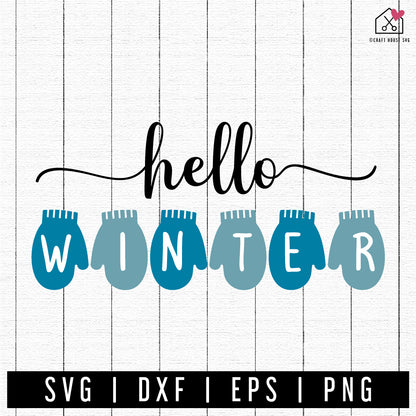 FREE Hello Winter SVG | FB361 - Craft House SVG