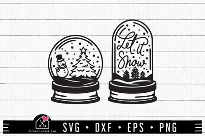 FREE Snow Globe SVG | A Christmas and Winter SVG FB363 - Craft House SVG
