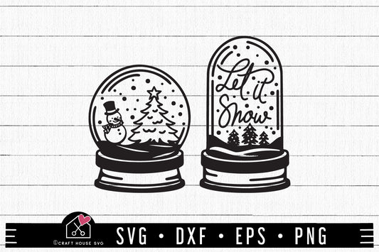 FREE Snow Globe SVG | A Christmas and Winter SVG FB363 - Craft House SVG