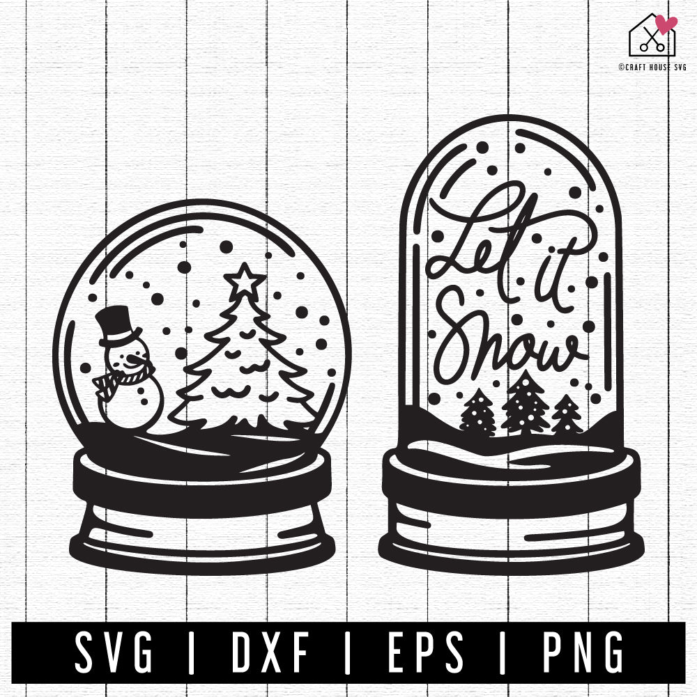 FREE Snow Globe SVG | A Christmas and Winter SVG FB363 - Craft House SVG