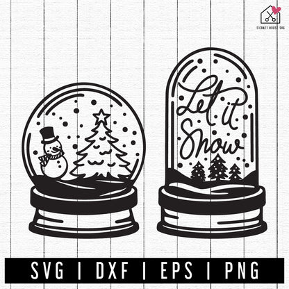 FREE Snow Globe SVG | A Christmas and Winter SVG FB363 - Craft House SVG