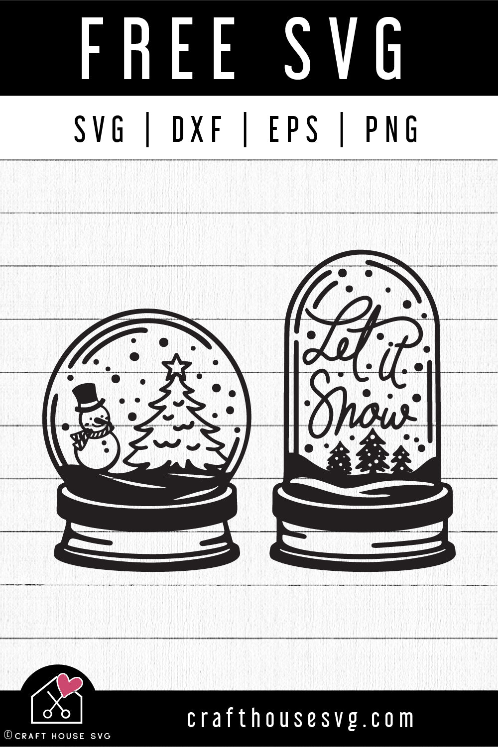 FREE Snow Globe SVG | A Christmas and Winter SVG FB363 - Craft House SVG