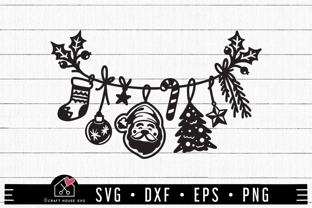 FREE Hanging Christmas Decoration SVG FB364