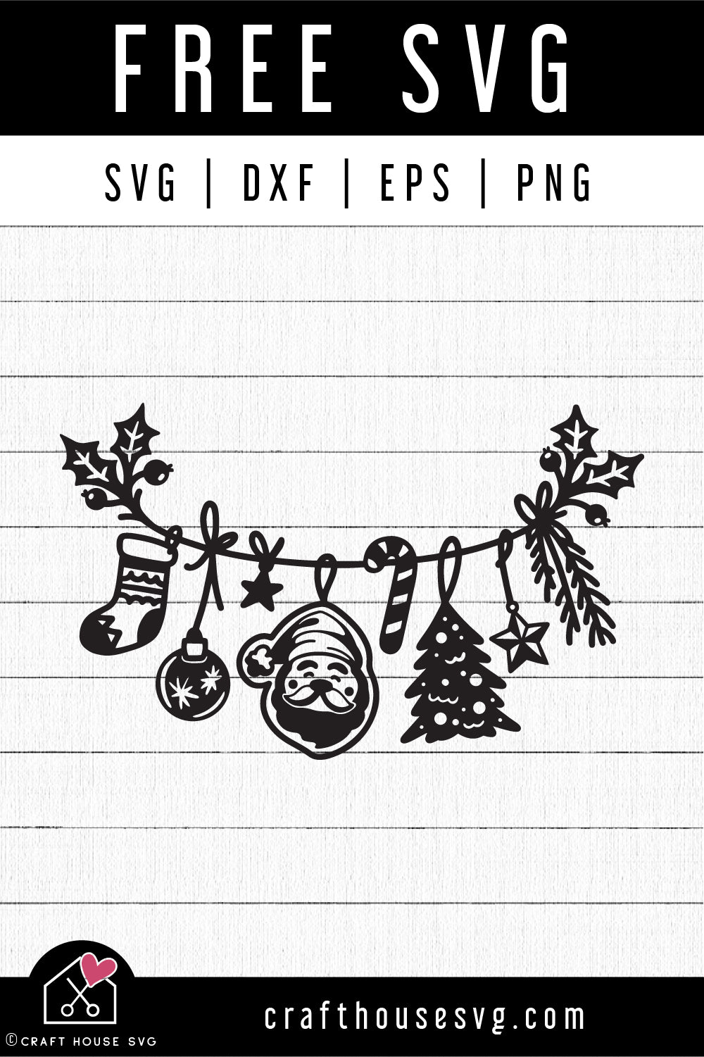 FREE Hanging Christmas Decoration SVG FB364