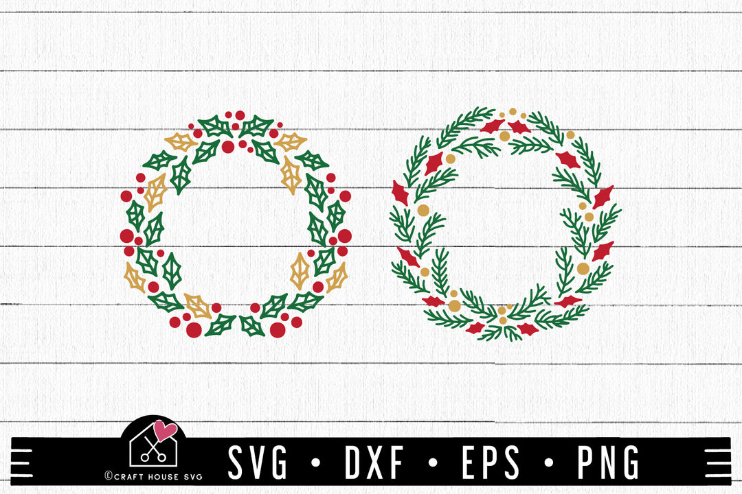 FREE Christmas Wreaths SVG FB365