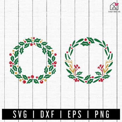 FREE Christmas Wreaths SVG FB366