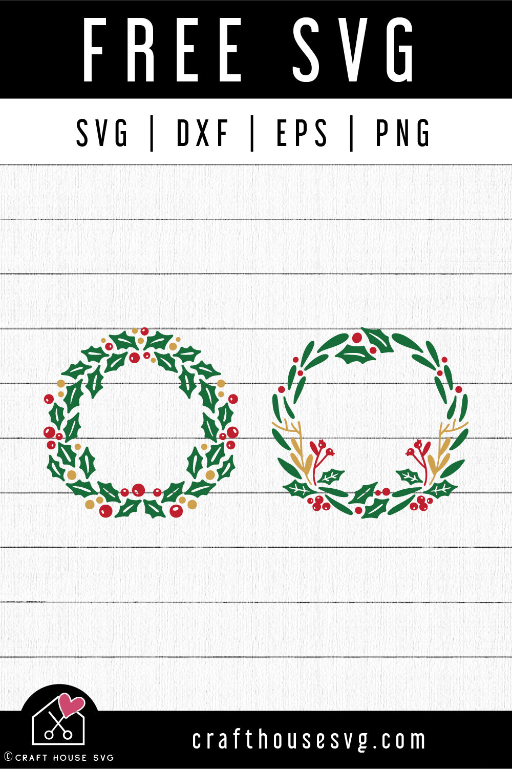 FREE Christmas Wreaths SVG FB366