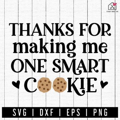 FREE Thanks for making me one smart cookie SVG | A Teacher SVG cut file FB373 - Craft House SVG